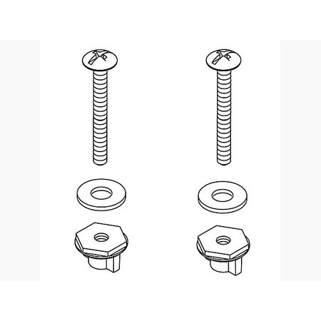 Kohler Hardware Pack, Seat - Black 1054649